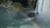 Rainbow forming in mist at Niagara Falls