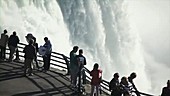 Tourists at Niagara Falls