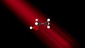 Ethanol molecule in infrared light
