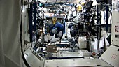 Aboard the International Space Station