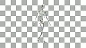 Walking chrome skeleton