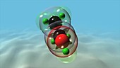 Ethanol molecule, animation
