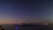 Santorini at night