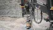 Drilling rig at a quarry
