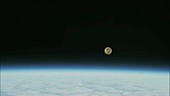 Moonset from the ISS