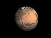 Mars rotating, Earth-based view