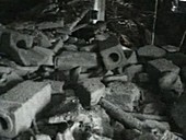 Debris inside Chernobyl sarcophagus