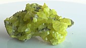 Elemental sulfur crystals