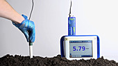 Measuring soil acidity