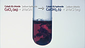 Cobalt II hydroxide precipitate