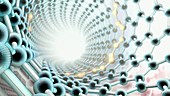 Nanotube conducting electricity