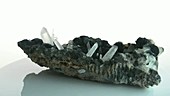 Haematite with quartz crystals
