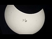 Partial solar eclipse, projection