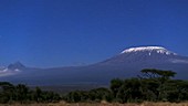 Mt Kilimanjaro at night, timelapse