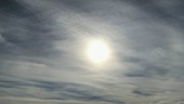 Sun and clouds, timelapse footage