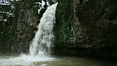 Giessen waterfall in winter