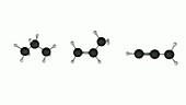 Alkane, alkene and alkyne hydrocarbons