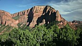 Sandstone formations in Kolob Canyons