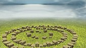 Neolithic settlement, animation
