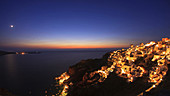 Santorini at dusk