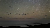Timelapse of night sky in Chile