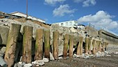 Concrete sea defences