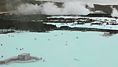 Geothermal swimming lake