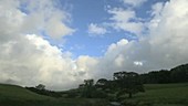 Clouds over fields