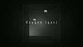 Oxygen as a gas and liquid, animation