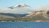 Svalbard mountain and ship