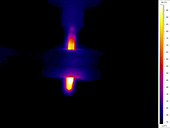 Drill, thermogram footage