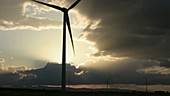 Wind turbine silhouette