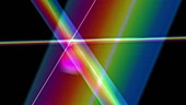 Dispersive prism, abstract animation