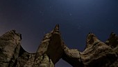 Timelapse of rock formations