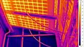 Thermographic timelapse of solar panels