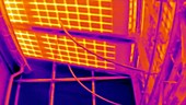 Thermographic timelapse of solar panels