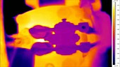 Thermographic timelapse of engine