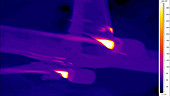 Thermographic of aeroplane