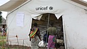 UNICEF food tent, Chiteskesa refugee camp