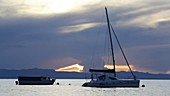 Catamaran on Lake Malawi, Malawi