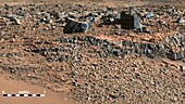 Evidence of water in Hidden Valley, Mars