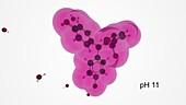 Phenolphthalein indicator molecule