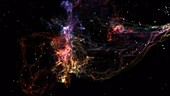 Supernova remnant, animation