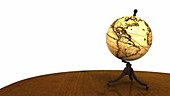 Globe on a table