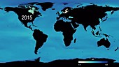 Ocean surface pH, 1861-2100