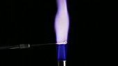 Flame test for potassium