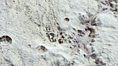 Mountains and ice on Pluto, New Horizons