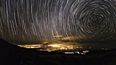 Star trails over Haleakala