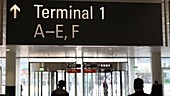 Sign, Munich airport