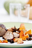 Pork fillet with pumpkin and star anise